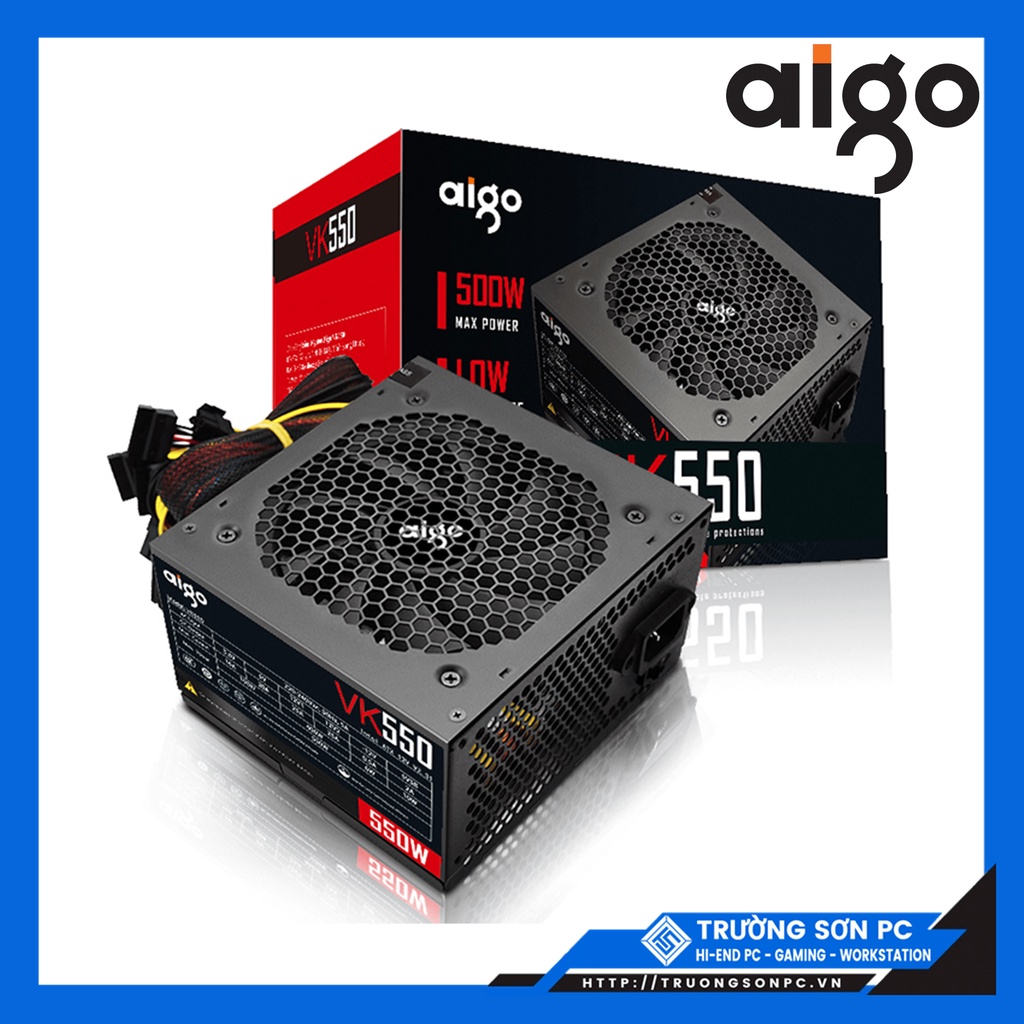 Nguồn ANTEC/ AIGO 350W 450W 500W Công Suất Thực Có Dây Nguồn Phụ