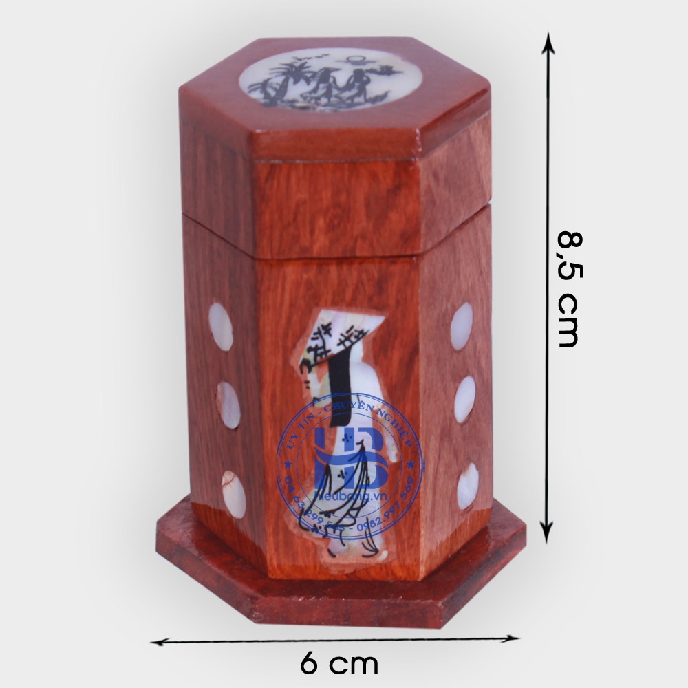 Hộp Tăm Gỗ Hương Đỏ Giá Tốt