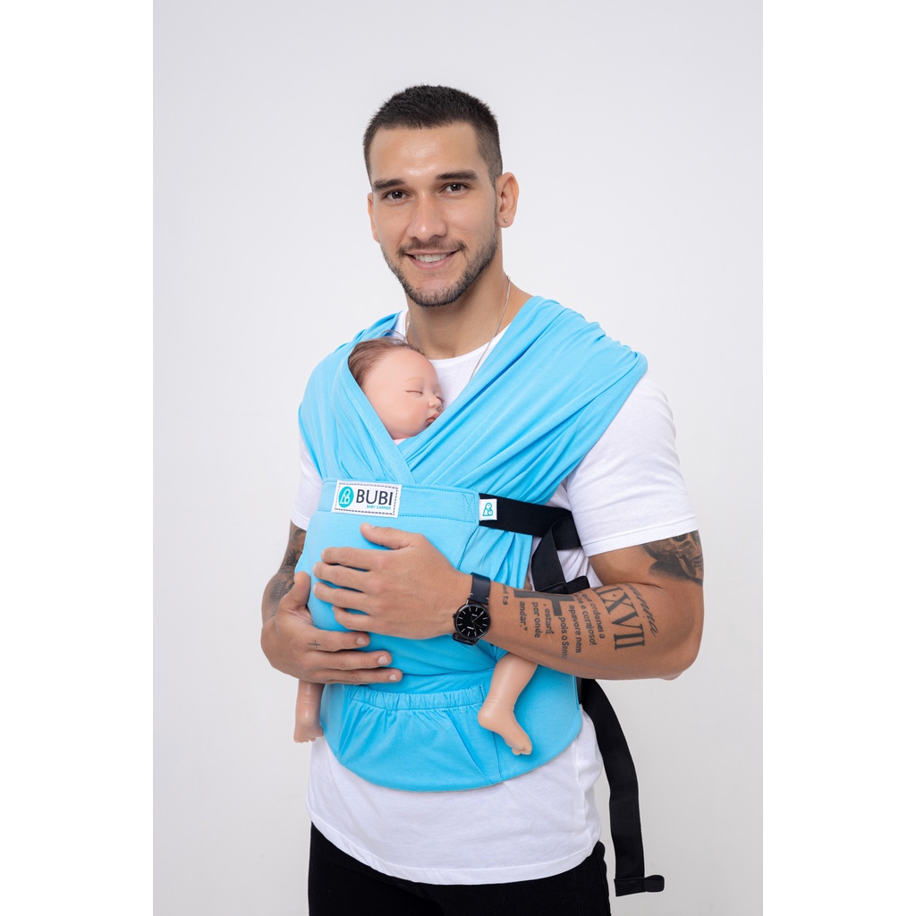 Địu vải BUBI Gen3 trợ lực - thun cotton