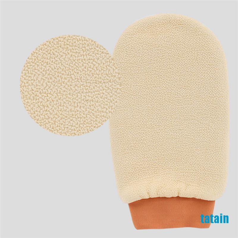 [TA] Shower bath gloves exfoliating wash skin mitt massage loofah body scrubber  WK