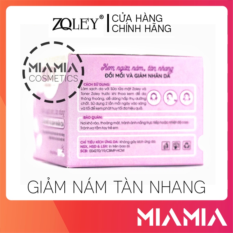 Kem Face Zoley Tím Giảm Nám Tàn Nhang Chính Hãng - 8936095371836