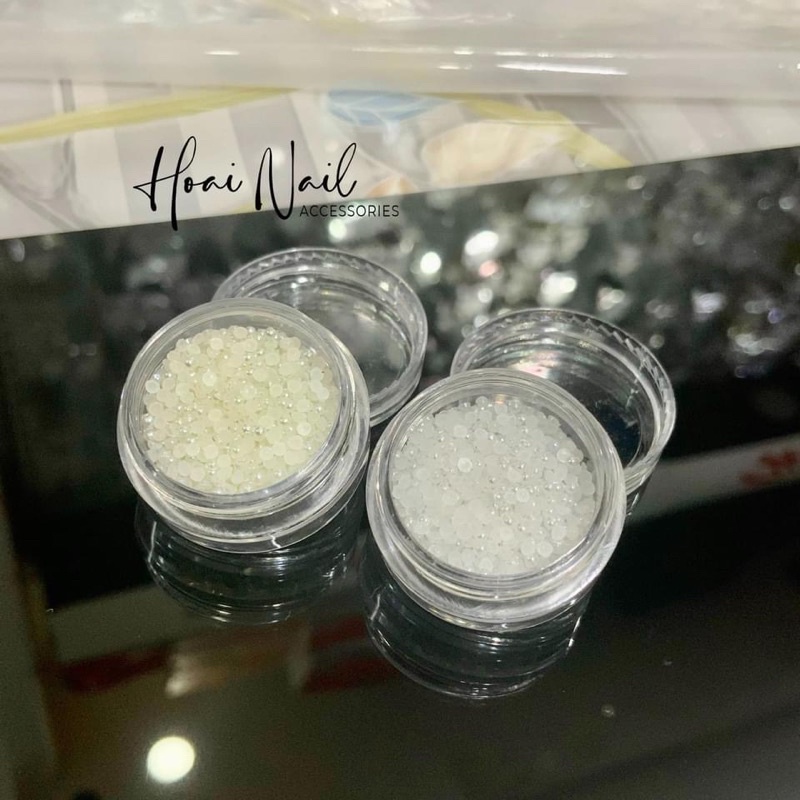 Hạt trai size nhỏ 1.5mm gắn viền móng