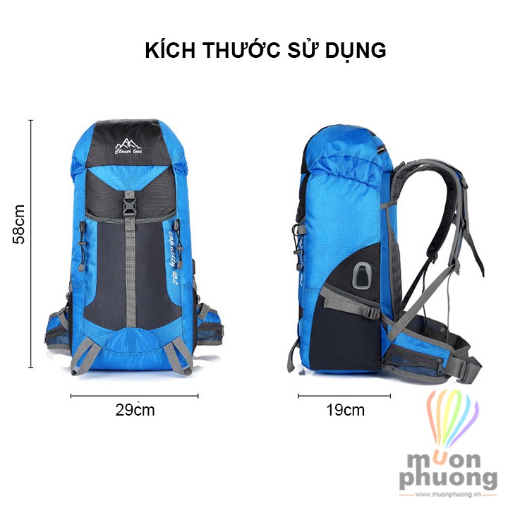 [FRSHIP70K] Balo dã ngoại chống nước 45l có trợ lực - MUÔN PHƯƠNG SHOP