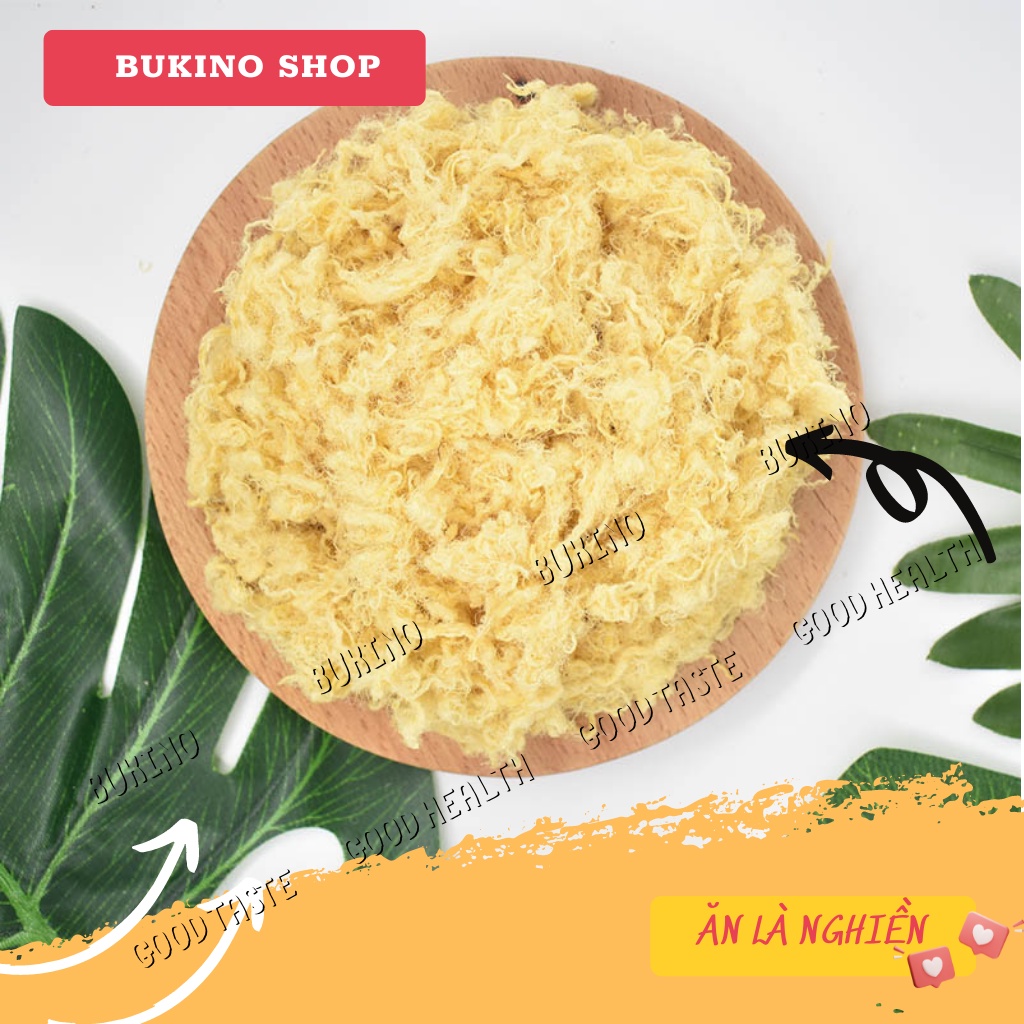 Chà bông xù BUKINO hộp 250gr, đồ ăn vặt chà bông heo thơm ngon an toàn vệ sinh thực phẩm Hà Nội, ship hỏa tốc