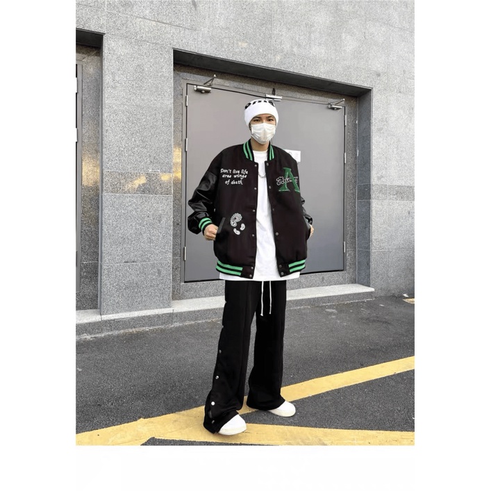 [FREE SHIP] Áo Khoác Bomber Nam Phối Bo Viền Cá Tinh Hot trend Thời Thượng Xu Hướng A