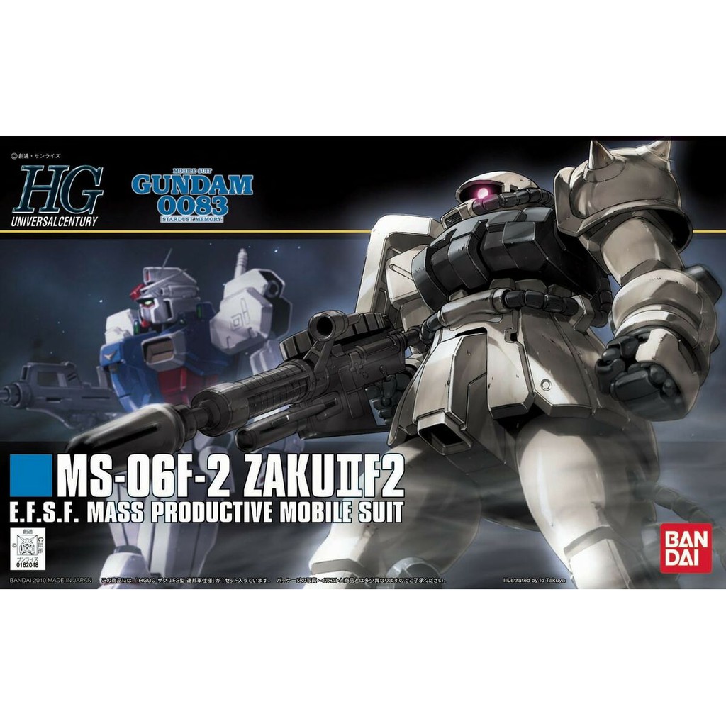 Mô Hình Gundam HG Zaku 2 F2 Earth Federation Type Bandai 1/144 HGUC UC Đồ Chơi Lắp Ráp Anime Nhật