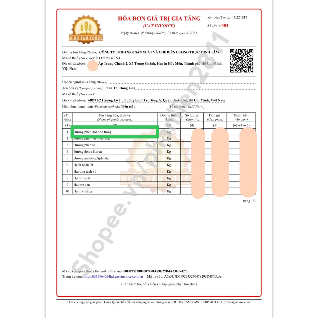 1 Kg Đường phèn hạt nhỏ trắng ngon