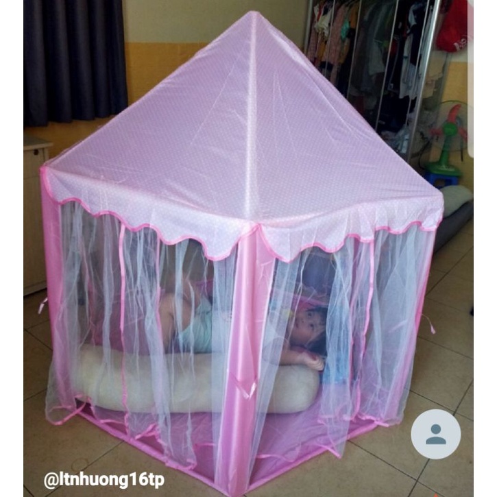 Lều Công Chúa Lục Giác Cho Bé Gái Loại To