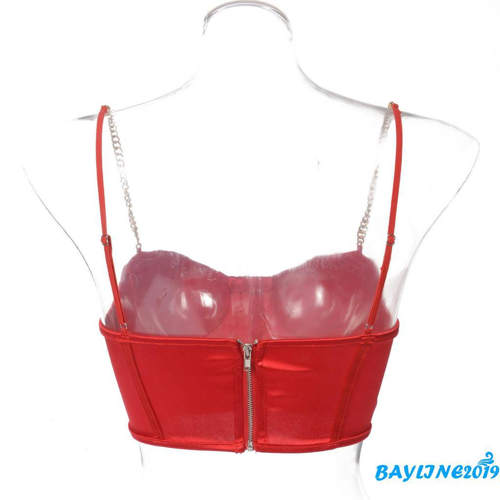 Áo Hai Dây Có Mút Đệm Ngực Phong Cách Gợi Cảm Thời Trang Dành Cho Nữ