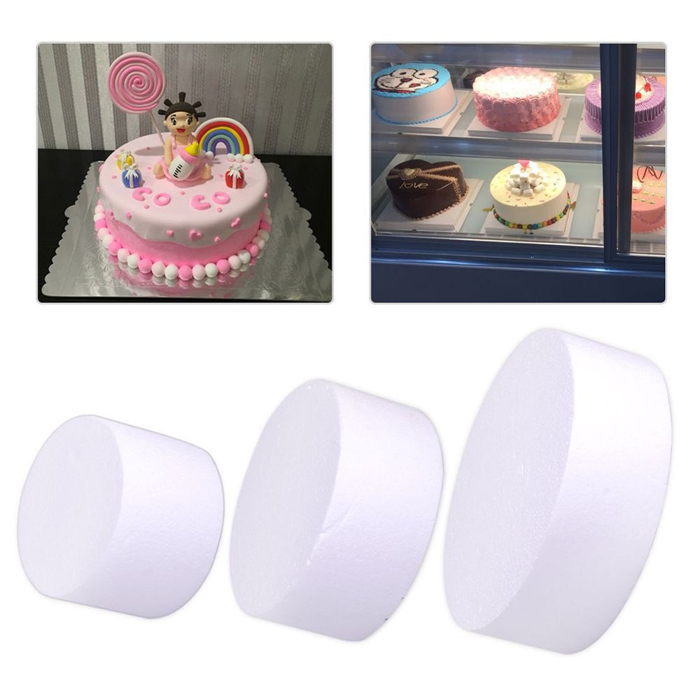 Khuôn làm bánh hình tròn bằng xốp tiện dụng cho nhà bếp DIY