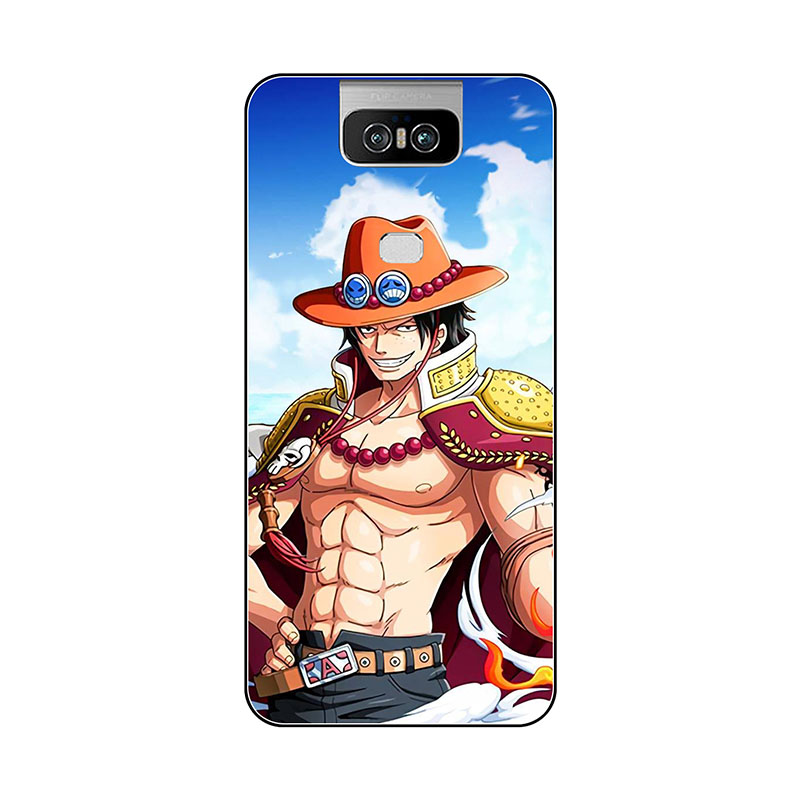 Ốp điện thoại mềm thời trang hình hoạt hình Luffy Roronoa Zoro One Piece cho Asus Zenfone 6 ZS630KL 2019 6 4"