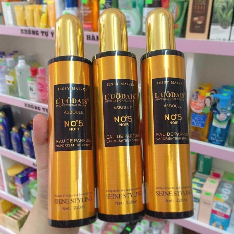 Xịt dưỡng tóc hương nước hoa No5 220ml