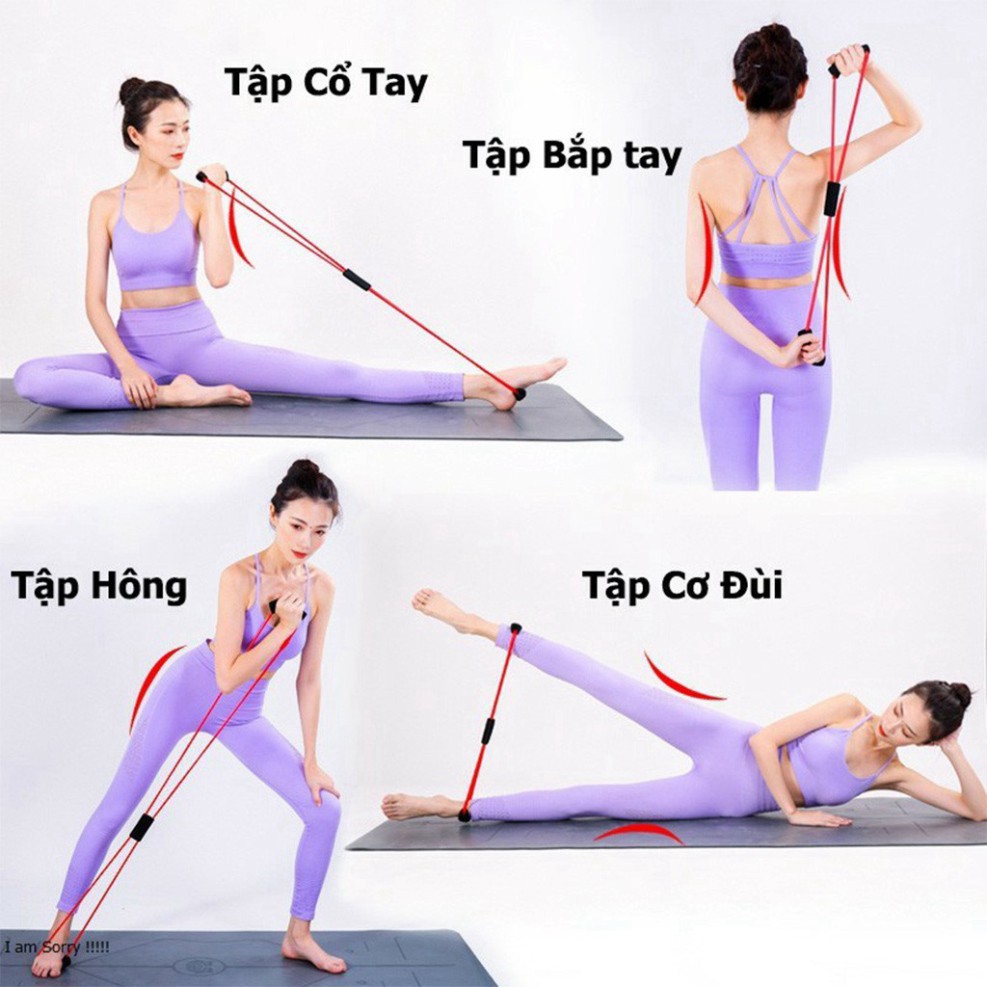 [RẺ❤NHẤT] Dây Kéo Đàn Hồi Số 8 Tập Thể Lực Gym và Yoga Đa Năng, Vòng Dây Cao Su Số 8 giá rẻ