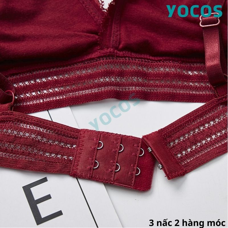 Áo ngực không gọng, áo lót hai dây mút mỏng có ren YOCOS BRA037