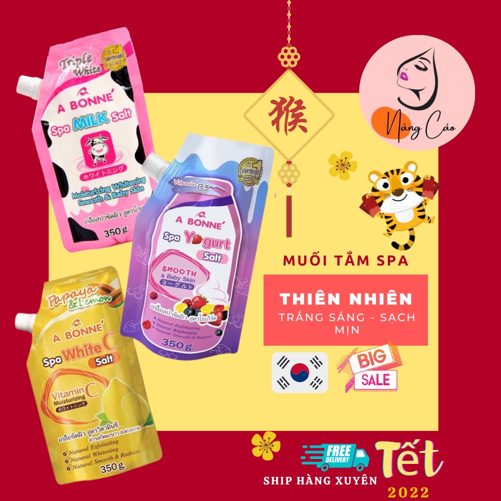Muối Tẩy Da Chết Spa A Bonne' Thái Lan 350g (Có Vòi)