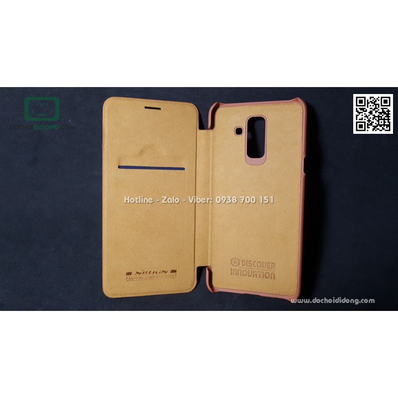 Bao da Samsung A6 Plus 2018 Nillkin Qin
