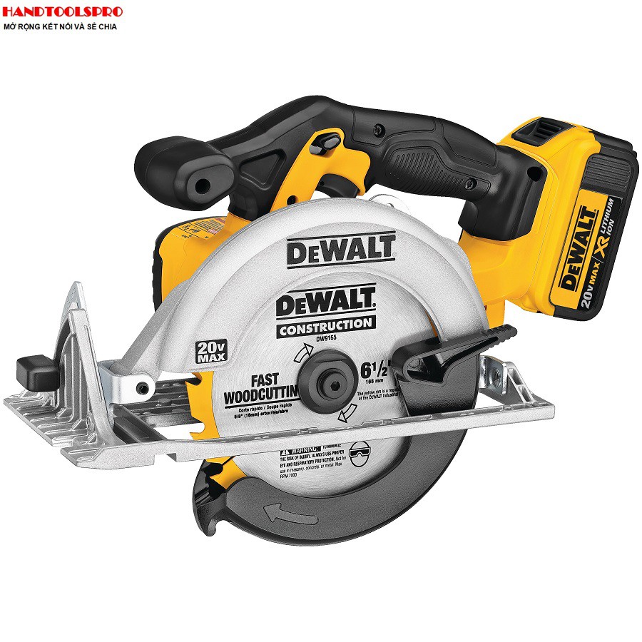 Máy cưa tròn 18V dùng pin 4Ah Dewalt DCS391M2 (Máy, Sạc, 2pin-4Ah Túi vải)