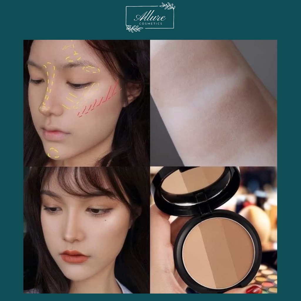 [ GIÁ SỈ ] Phấn Tạo khối 3 màu Macfee