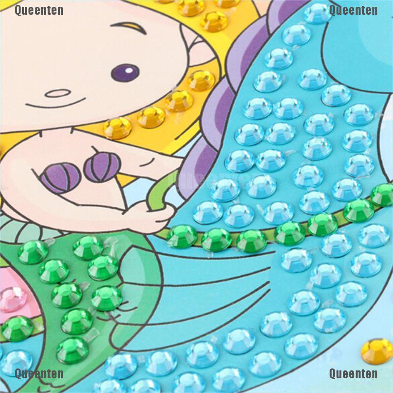 ★Queen★5D Diamond Embroidery Kids Painting Kit Mosaic Learning Educational Puzzles Cartoon DIY Gift