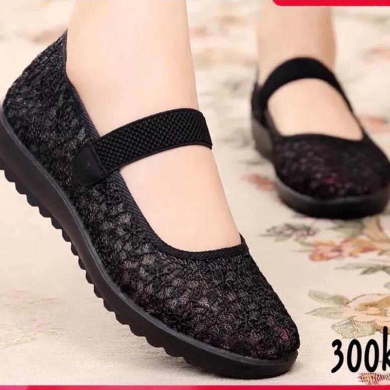 Giày lưới người trung niên và cao tuổi, giày dép cho mẹ và bà 7170 CC