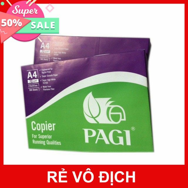 [BÁNLỖ]Giấy in, giấy photo A4 và A5 Pagi ĐL 70/90gsm