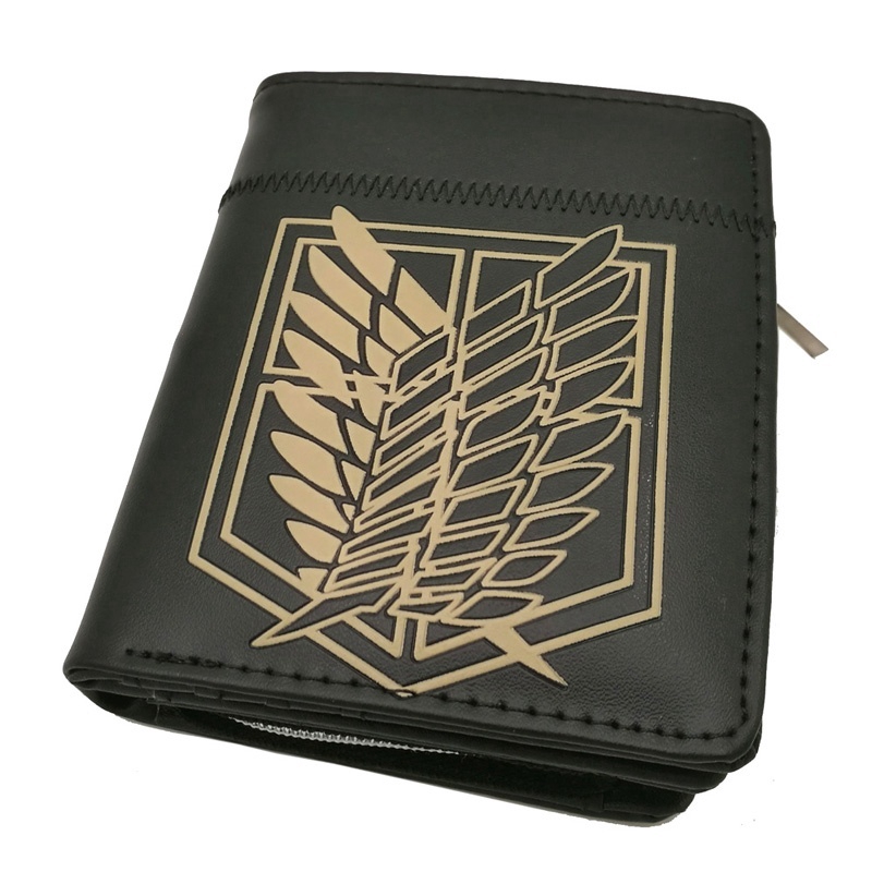 Ví da nhiều ngăn khắc dập họa tiết chủ đề anime Attack On Titan