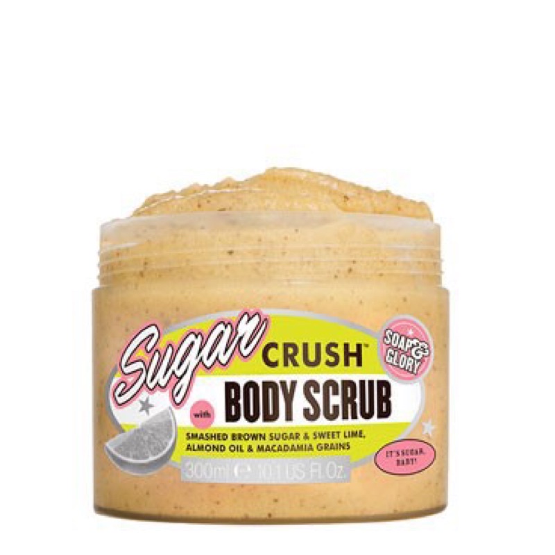 [Bill UK]Soap&amp;Glory mùi hương Sugar Crush gồm Tẩy da chết, sữa tắm, dưỡng thể 500ml