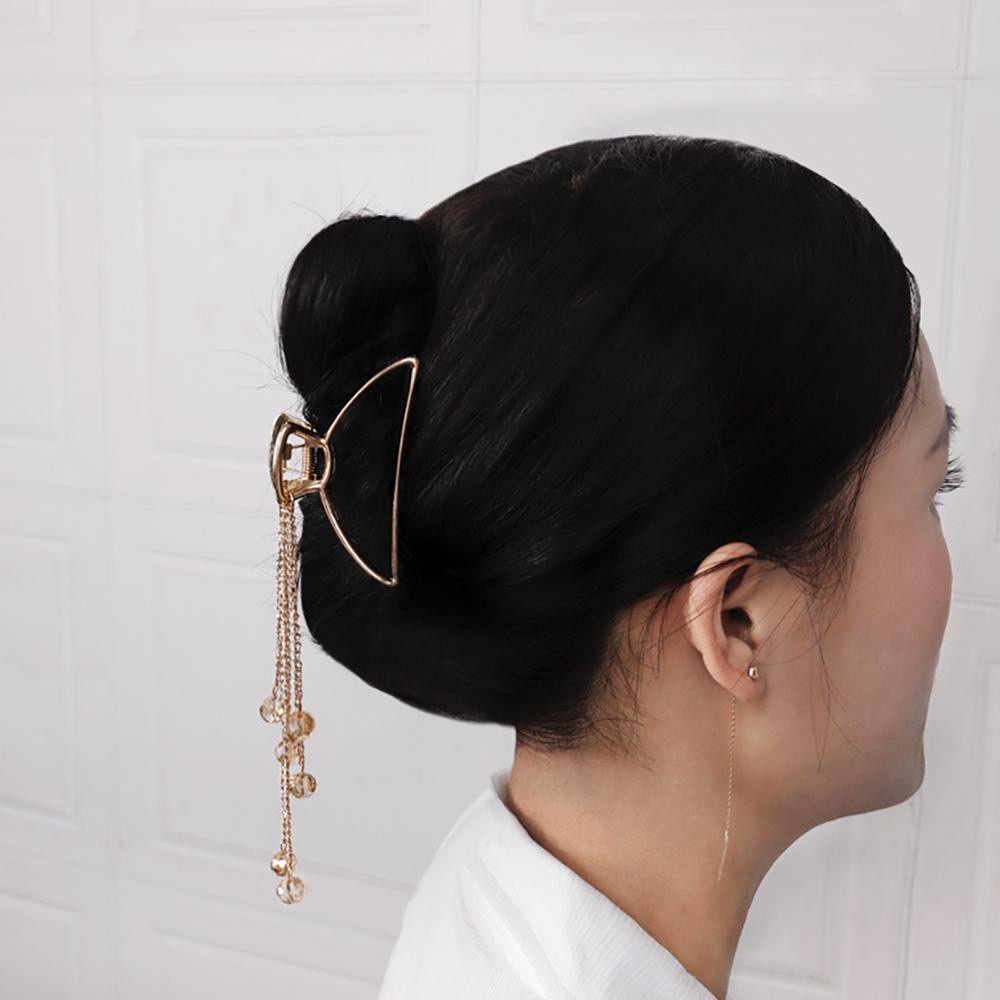 Kẹp tóc hợp kim kiểu tua rua phong cách Hàn Quốc thời trang dành cho nữ