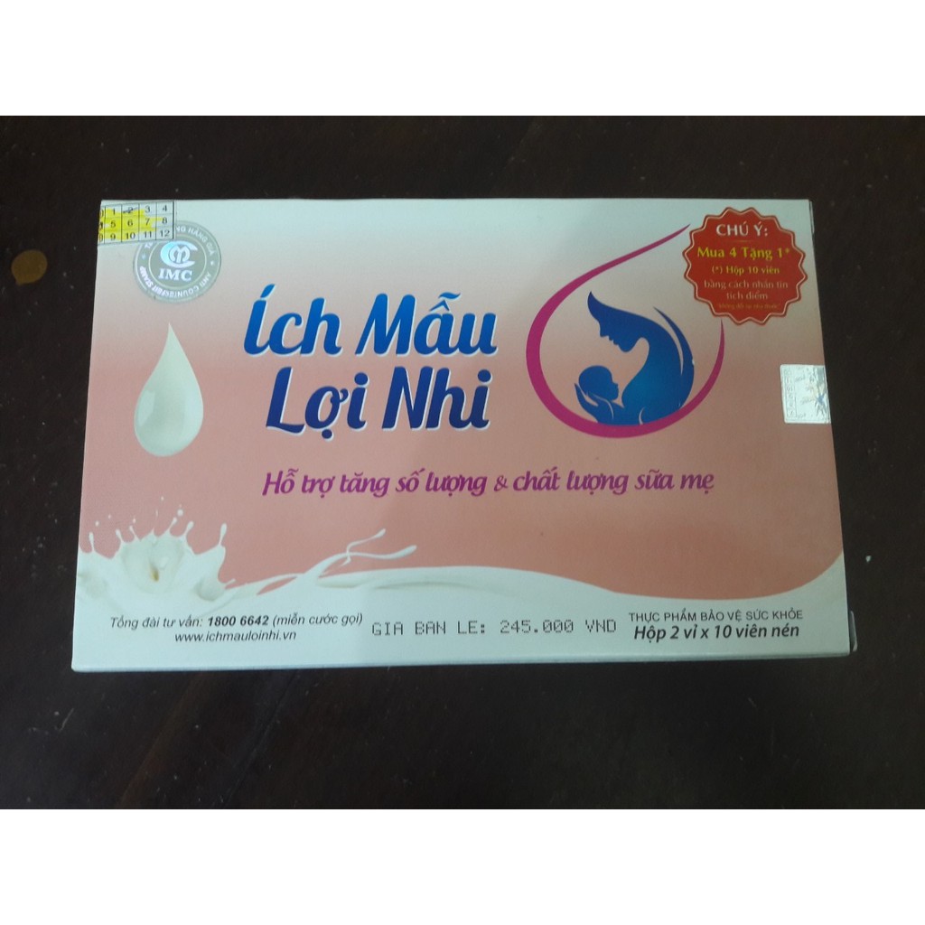 Viên Uống Lợi Sữa Ích Mẫu Lợi Nhi 20 Viên