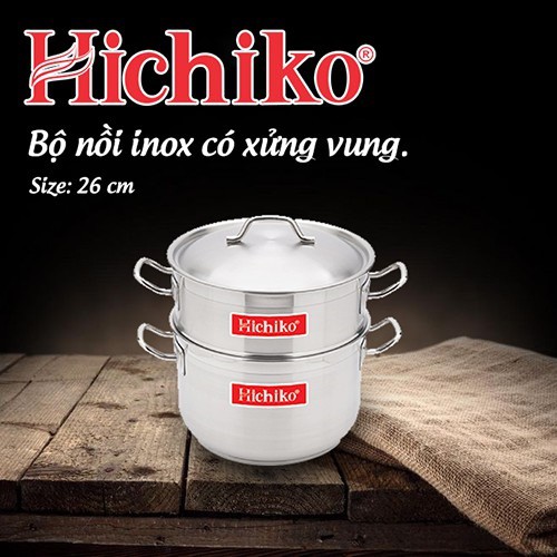 Bộ nồi xửng Inox Hichiko HC - 1312 thumbnail