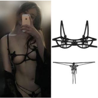 Nội y bộ đồ lót ren hoa gọng sexy qợi cảm