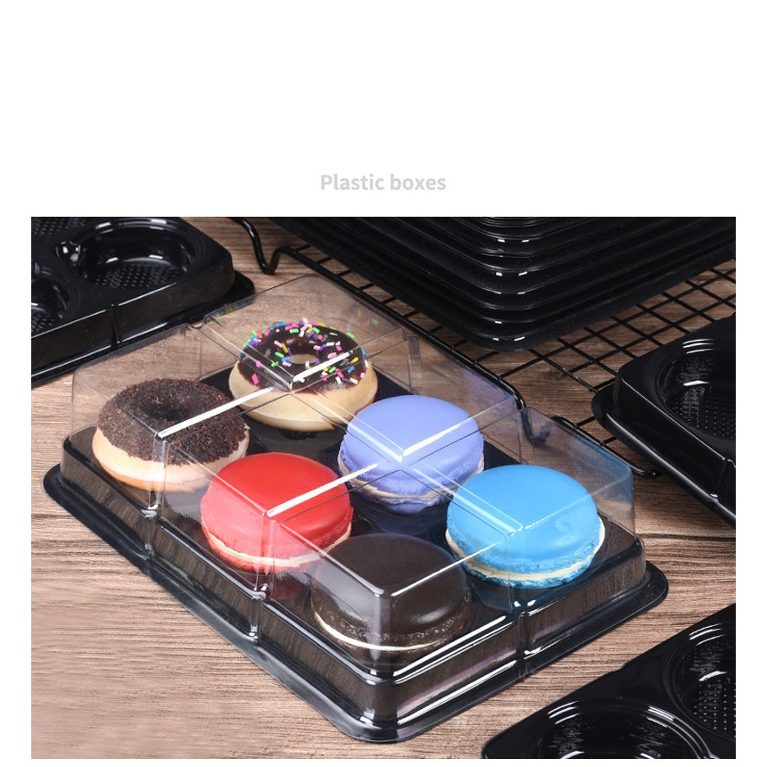 10 hộp mica FG332 đựng bánh trung thu/bánh wagashi