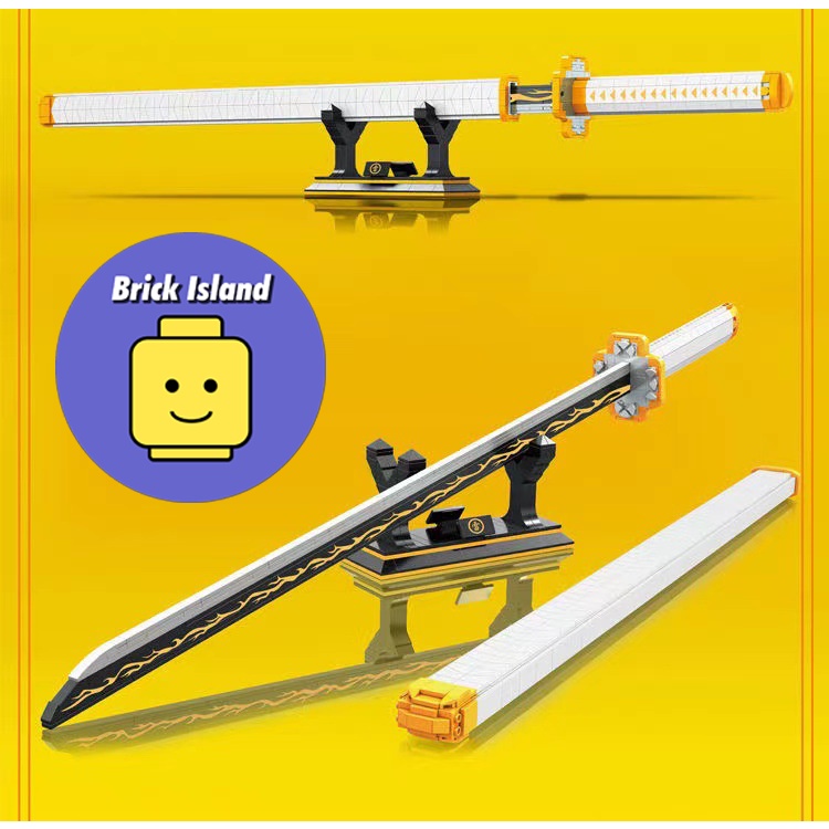 Đồ Chơi Lắp Ráp Mô Hình Thanh Kiếm Katana Nichirin Của Zenitsu Kimestu no Yaiba - Brick Island