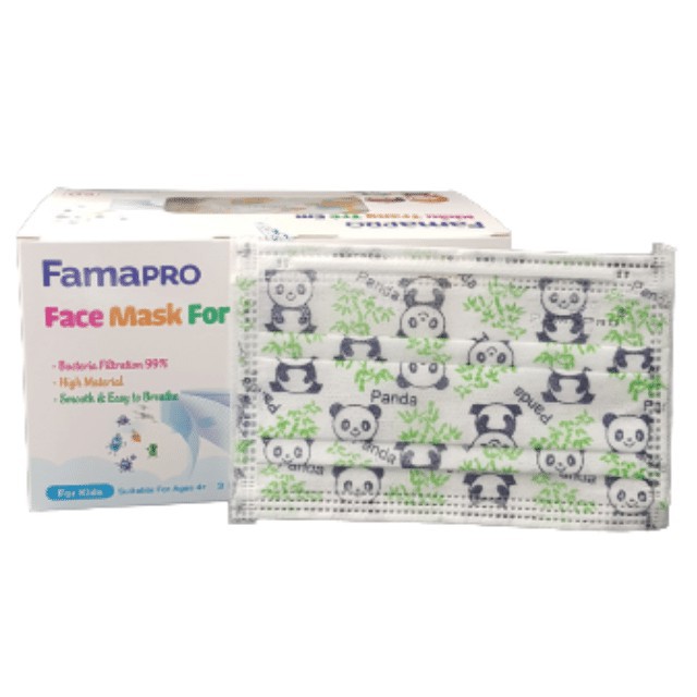 Combo 3 hộp Khẩu trang y tế 3 lớp trẻ em Famapro Max Kid (50 cái / Hộp)