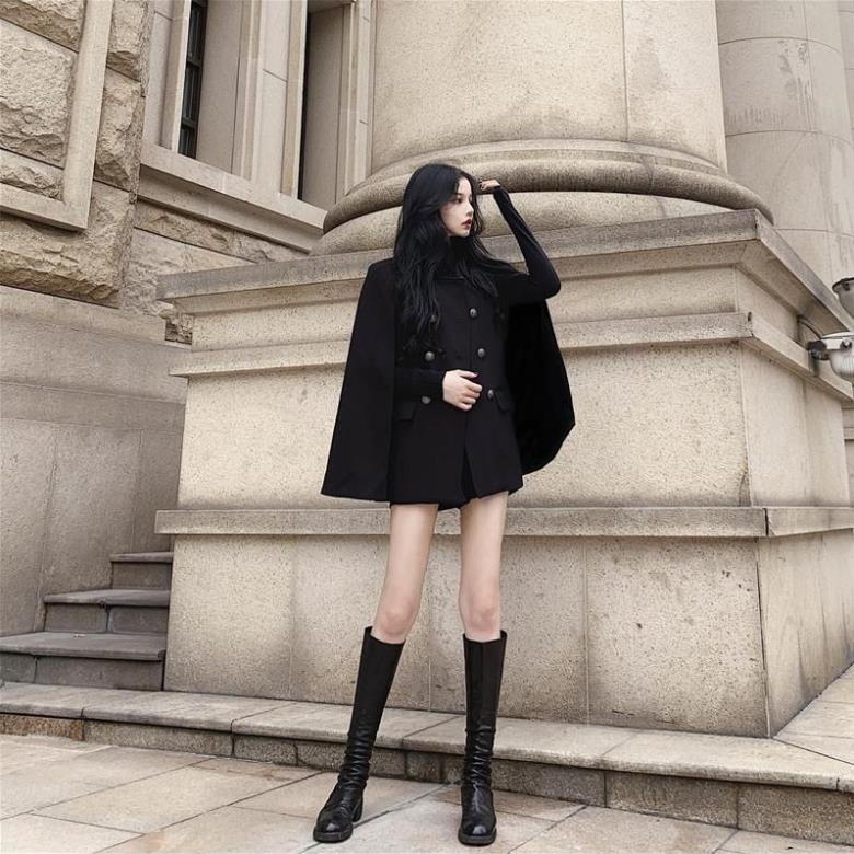 ORDER TB- [ORDER TAOBAO]  ÁO CHOÀNG CAO CỔ 2 LỚP PHỐI CÚC DỌC SANG CHẢNH PHONG CÁCH TIỂU THƯ | BigBuy360 - bigbuy360.vn