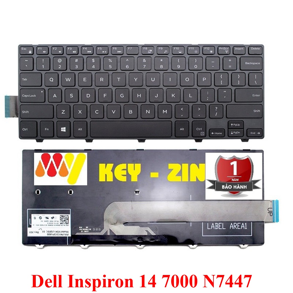Bàn phím laptop Dell Inspiron 14 7000 N7447 Có đèn nền