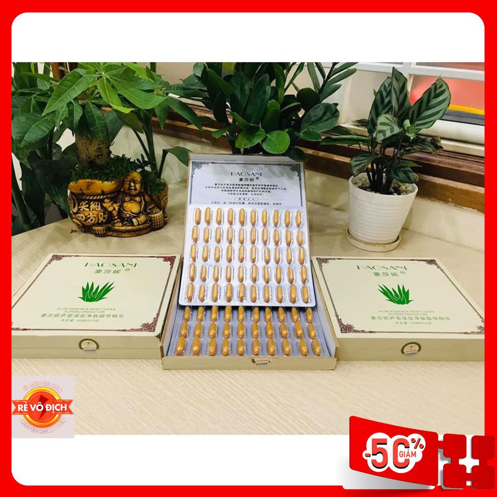 [ 1 Hộp 2 vỉ 100 viên ] Viên Thải Chì Haosani giá tốt nhất