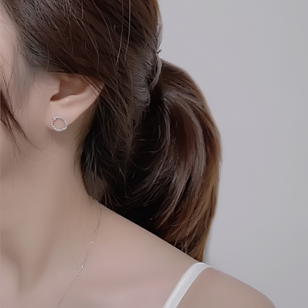 Khuyên tai nữ huyền thoại biển xanh, bông tai bạc ta cam kết không xỉn màu - Mã TSJB07