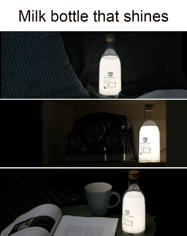 Uareliffe Bình sữa Đèn ngủ Tự làm Đèn ngủ Ấm áp Đèn ngủ USB có thể sạc lại Đèn ngủ nhỏ Chế độ hẹn giờ Đèn ngủ kèm theo Đèn chất lượng tốt Chất liệu nhựa tốt Đèn ngủ Văn phòng tại nhà Đèn trang trí