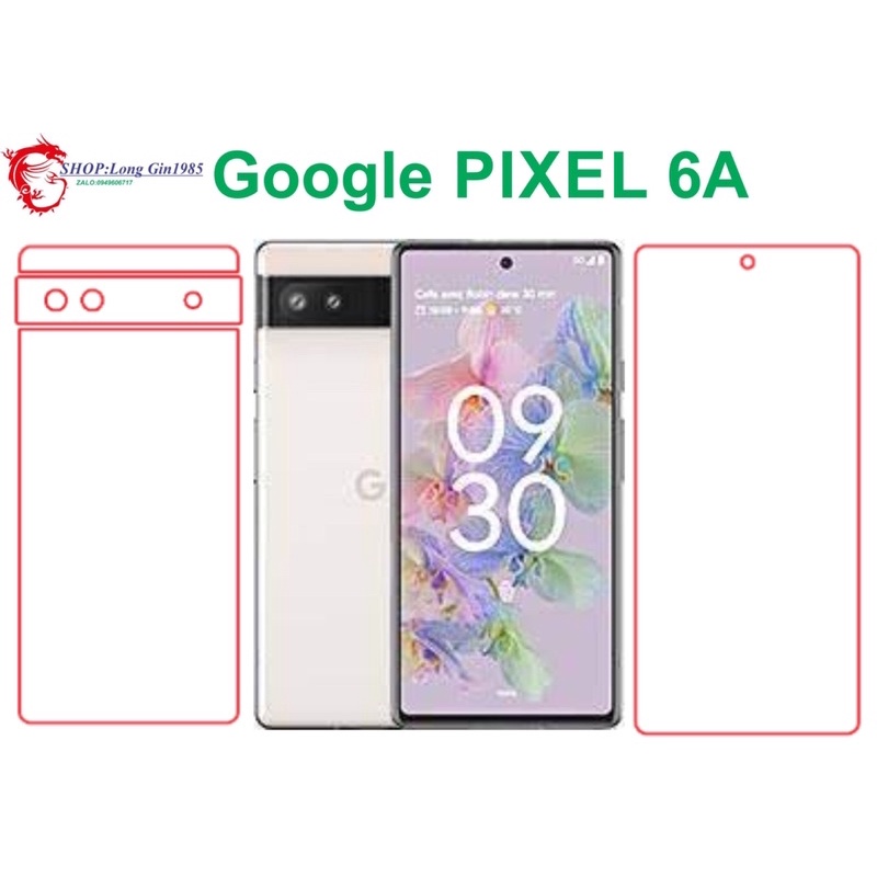 Google PIXEL 6A miếng dán trong Ppf mặt sau và mặt trước chống va đập chống trầy xước tốt