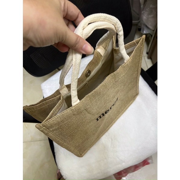 Túi cói đi biển túi cói MERCI hot hit T2
