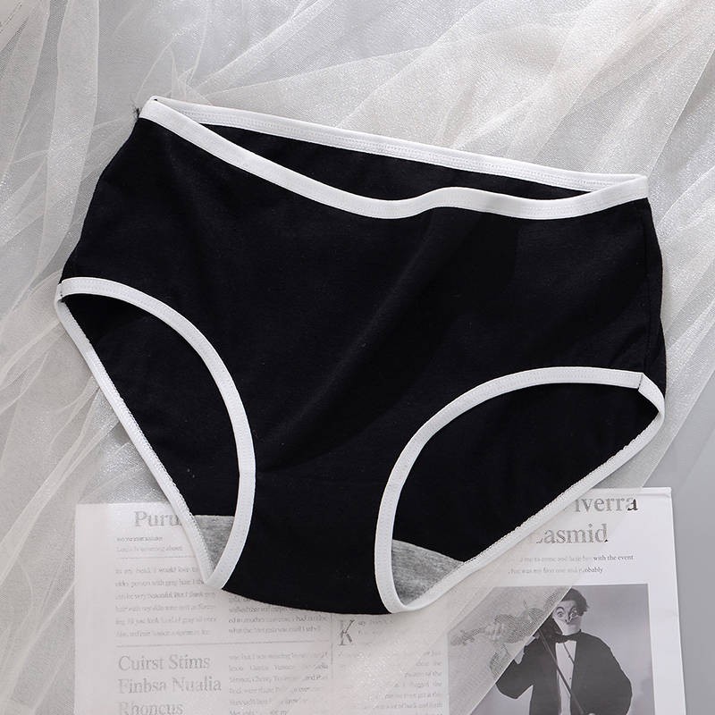 1-4 Đồ lót bông kháng khuẩn graphene Nữ thoáng khí eo cao bụng gợi cảm Cô gái nhỏ quần cotton tam giác