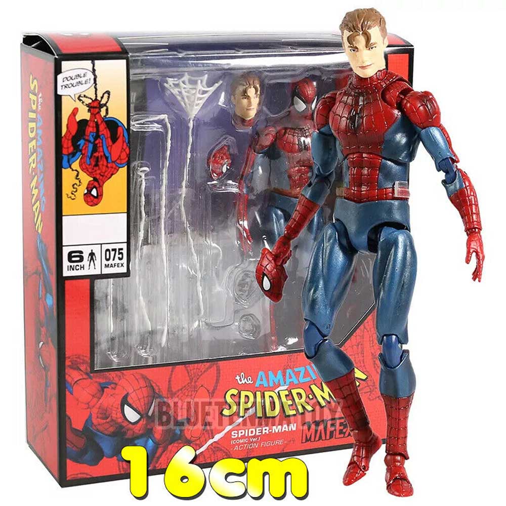 Mô hình nhân vật người nhện Marvel Mafex 075 16cm có khớp cử động độc đáo