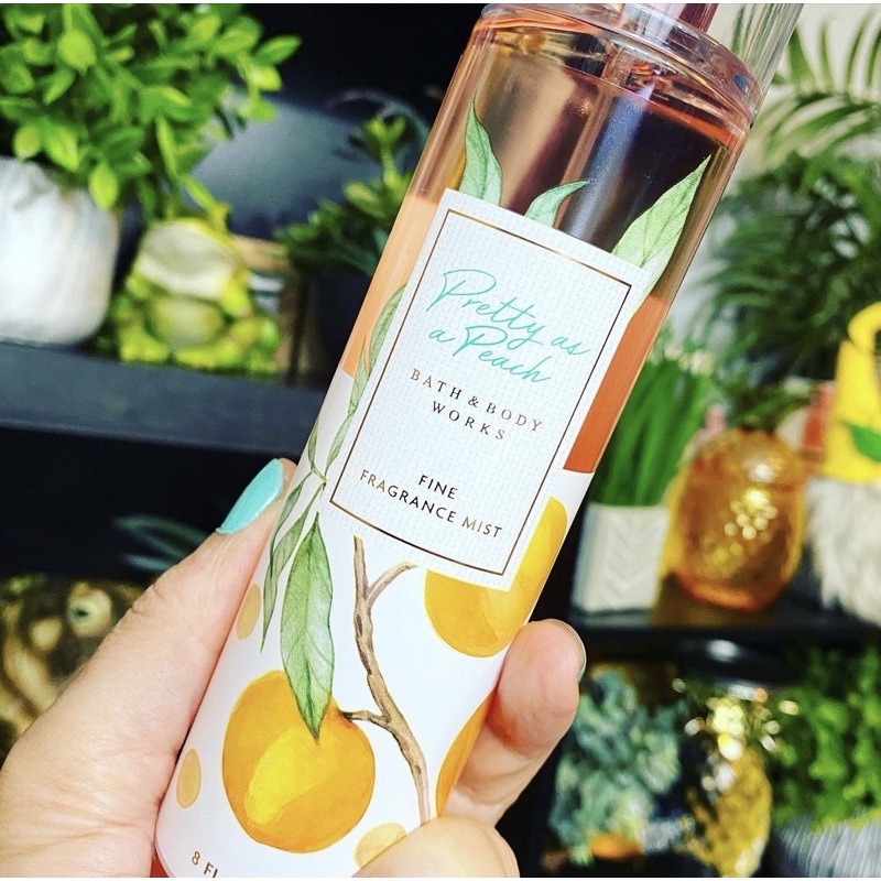 Pretty As A Peach - Xịt thơm toàn thân body mist Bath & Body Works Trái cây