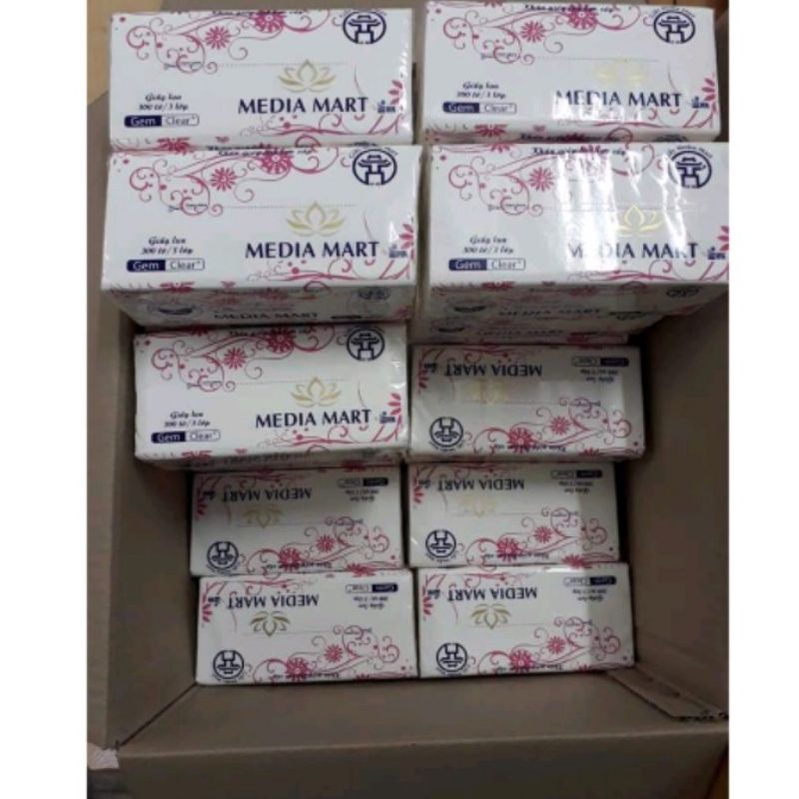 Khăn Giấy rút lụa 1 bịch - Giấy Rút 3 Lớp  300 Tờ