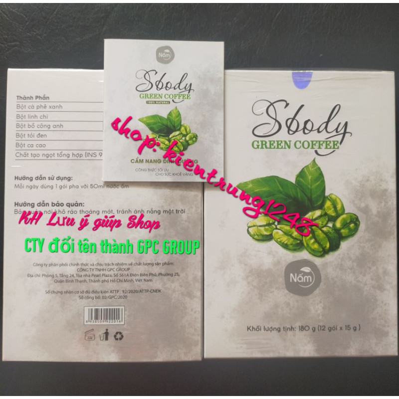 Nấm giảm cân Sbody Green Coffee (Nấm Caphe Chính hãng tuyển sỉ)