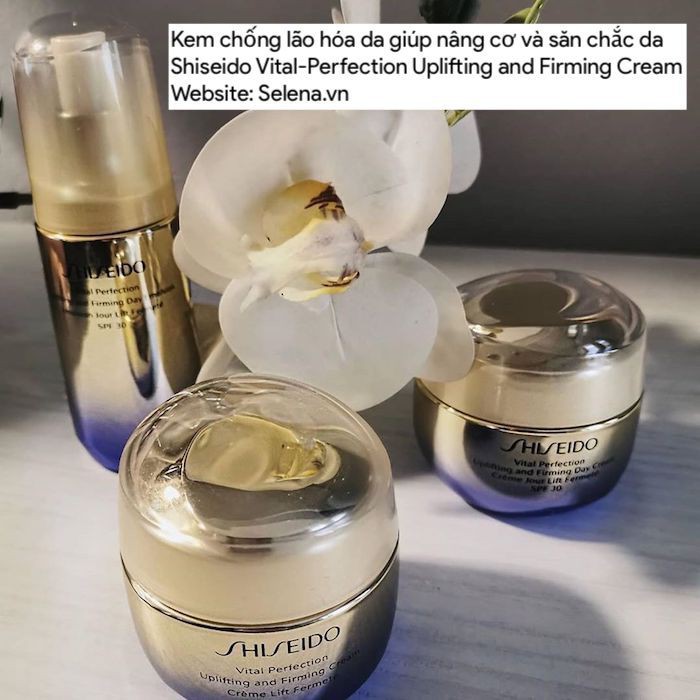 Kem chống lão hóa da Shiseido Vital-Perfection Uplifting and Firming Cream giúp nâng cơ và săn chắc da
