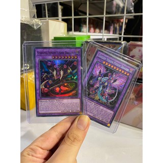 [ Dưa Hấu Yugioh ] Lá bài thẻ bài Combo Starving Venom Fusion Dragon - Secret Rare - Tặng bọc bài nhựa bảo quản