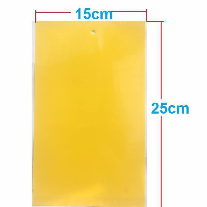 Bán  Miếng bẫy dính ruồi vàng 15x25cm chất lượng tốt.