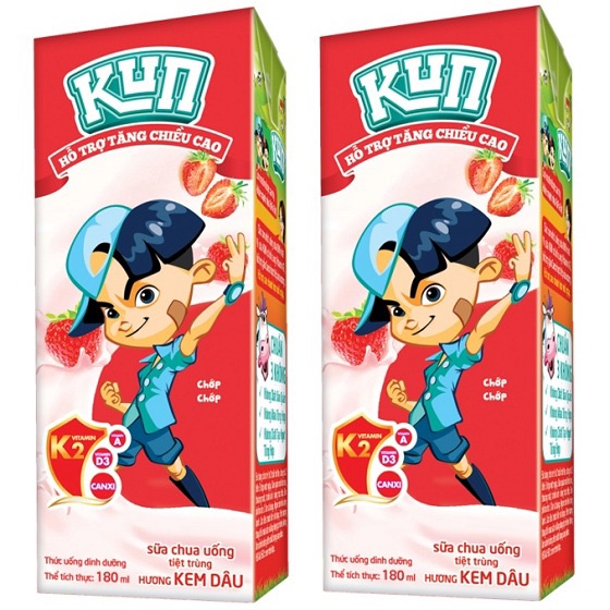 Thùng 48 hộp sữa chua uống Kun 180ml